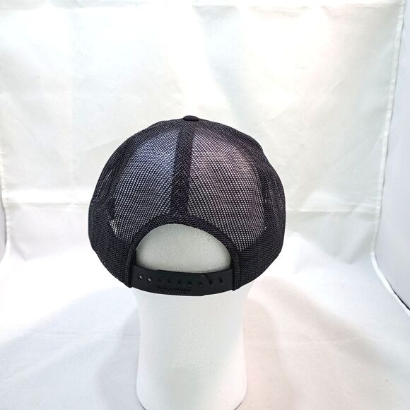 Apollo Press Club Trucker Snapback Cap Black and Yellow 6 Panel - Picture 4 of 5